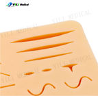 Ba lớp cấu trúc da silicone suture pad thực hành bộ dụng cụ y tế suturing pad
